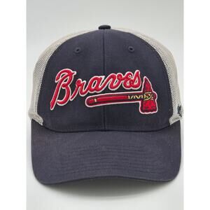 Braves Navy Trucker Style Baseball Cap